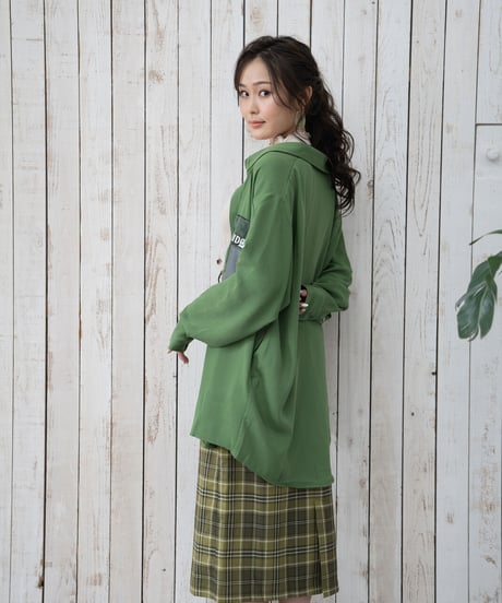【限定600着】Overlapping shirt GRN