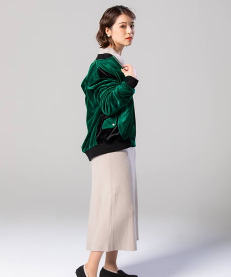 Bi-color Velours blouson