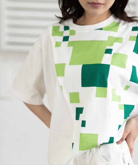 Switching Tee shirt WHT