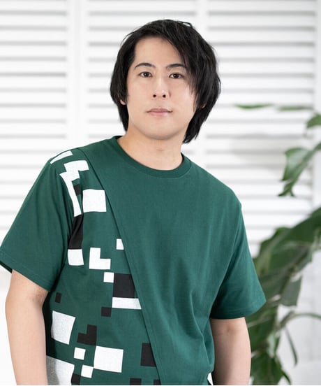 Switching Tee shirt GRN