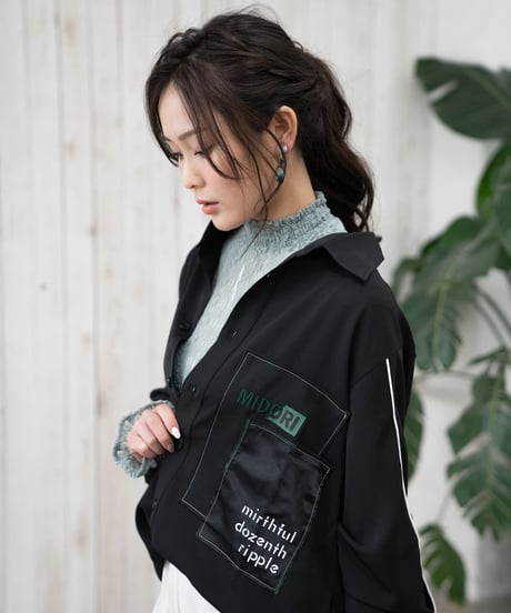 Overlapping shirt BLK