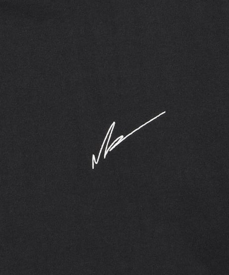 LOGO mock-neck BLK