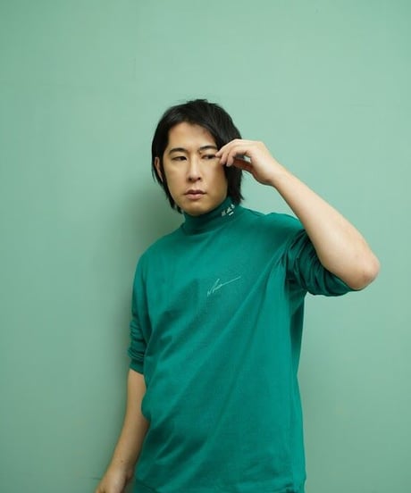 LOGO mock-neck  GRN