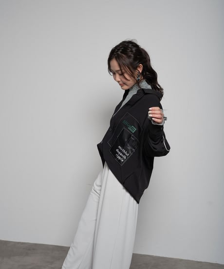 Overlapping shirt BLK