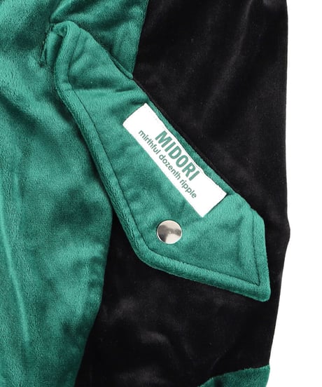 Bi-color Velours blouson