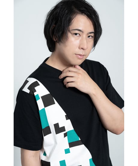 Switching Tee shirt BLK