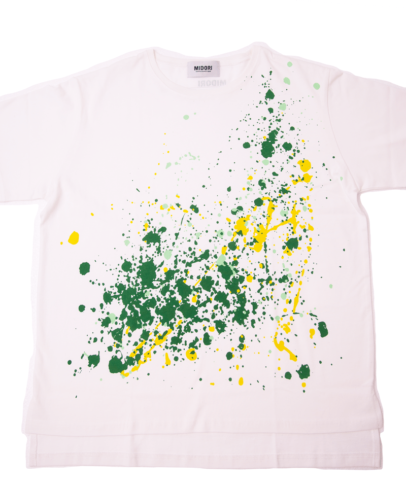 Canvas TEE-shirt Shirai WHT | MIDORI mirthful