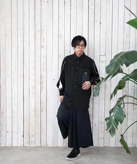 Overlapping shirt BLK