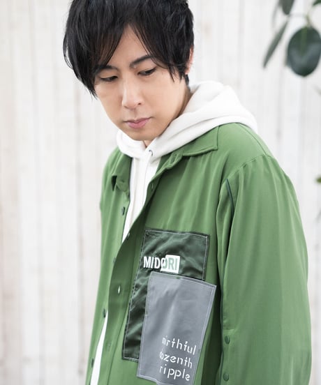 【限定600着】Overlapping shirt GRN