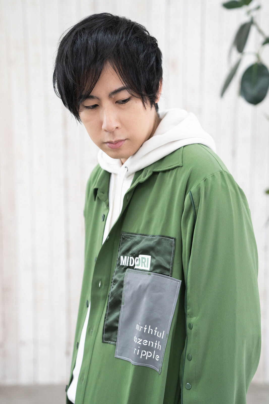 限定600着】Overlapping shirt GRN | MIDORI mirthful 限定600着】Overlapping shirt GRN | MIDORI mirthful
