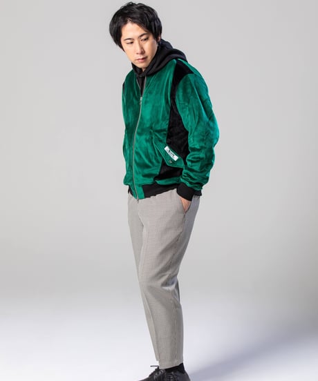 Bi-color Velours blouson