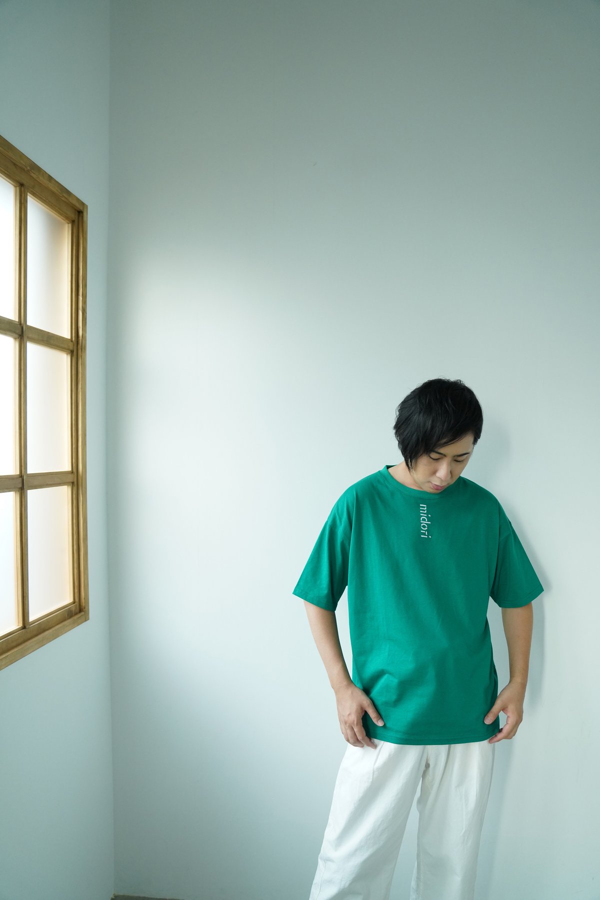 Overlapping shirt BLK | MIDORI mirthful dozenth