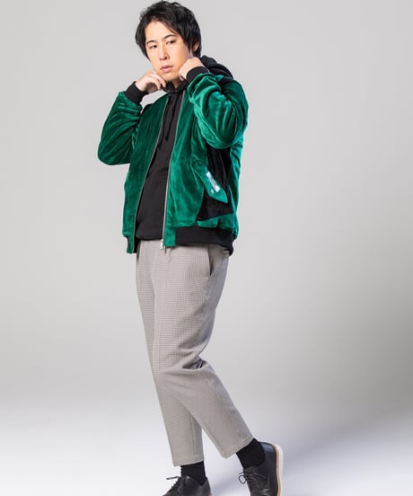 Bi-color Velours blouson