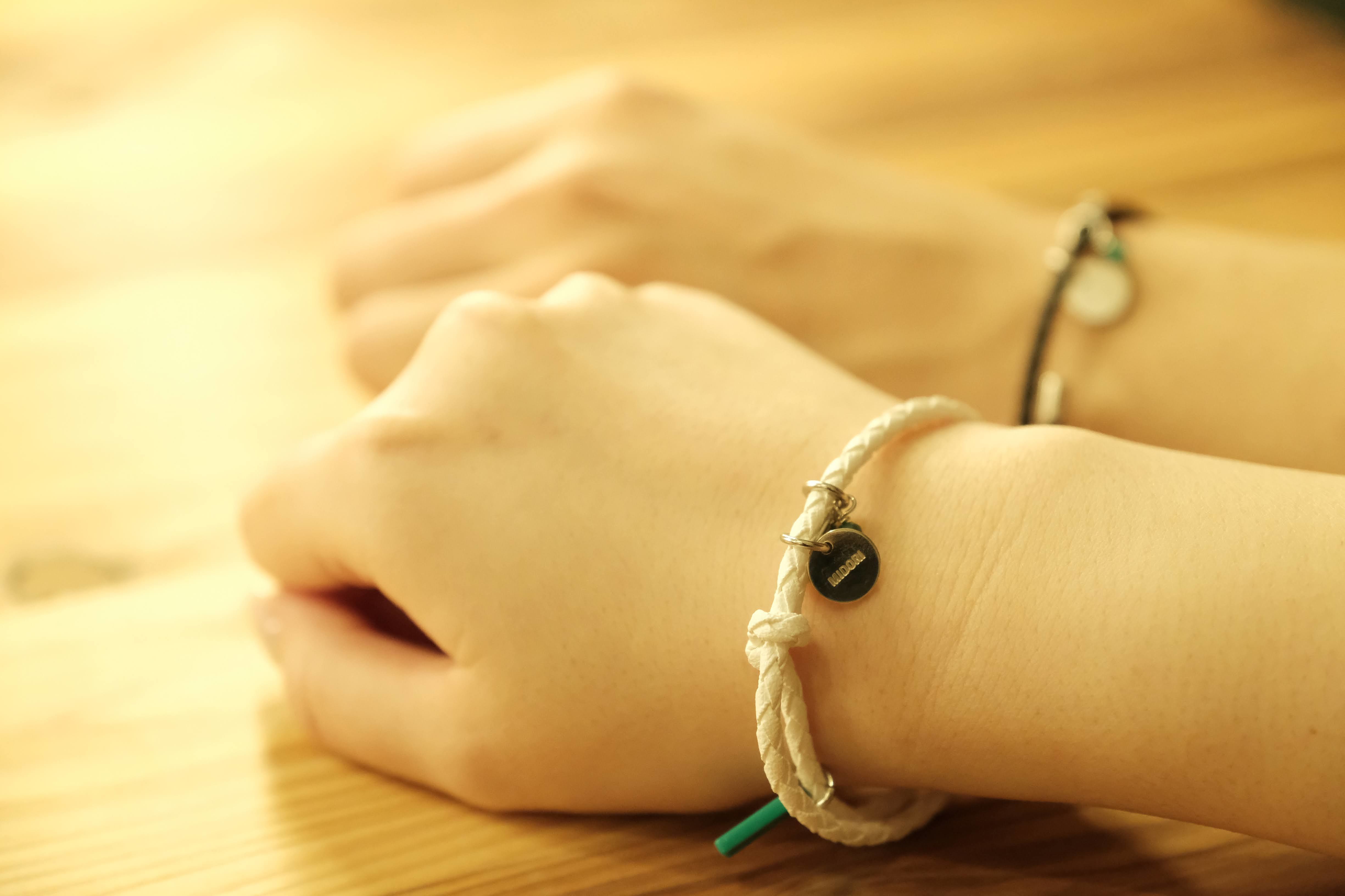 限定900個】#016D5A Bracelet (WHT) | MIDORI mirthfu