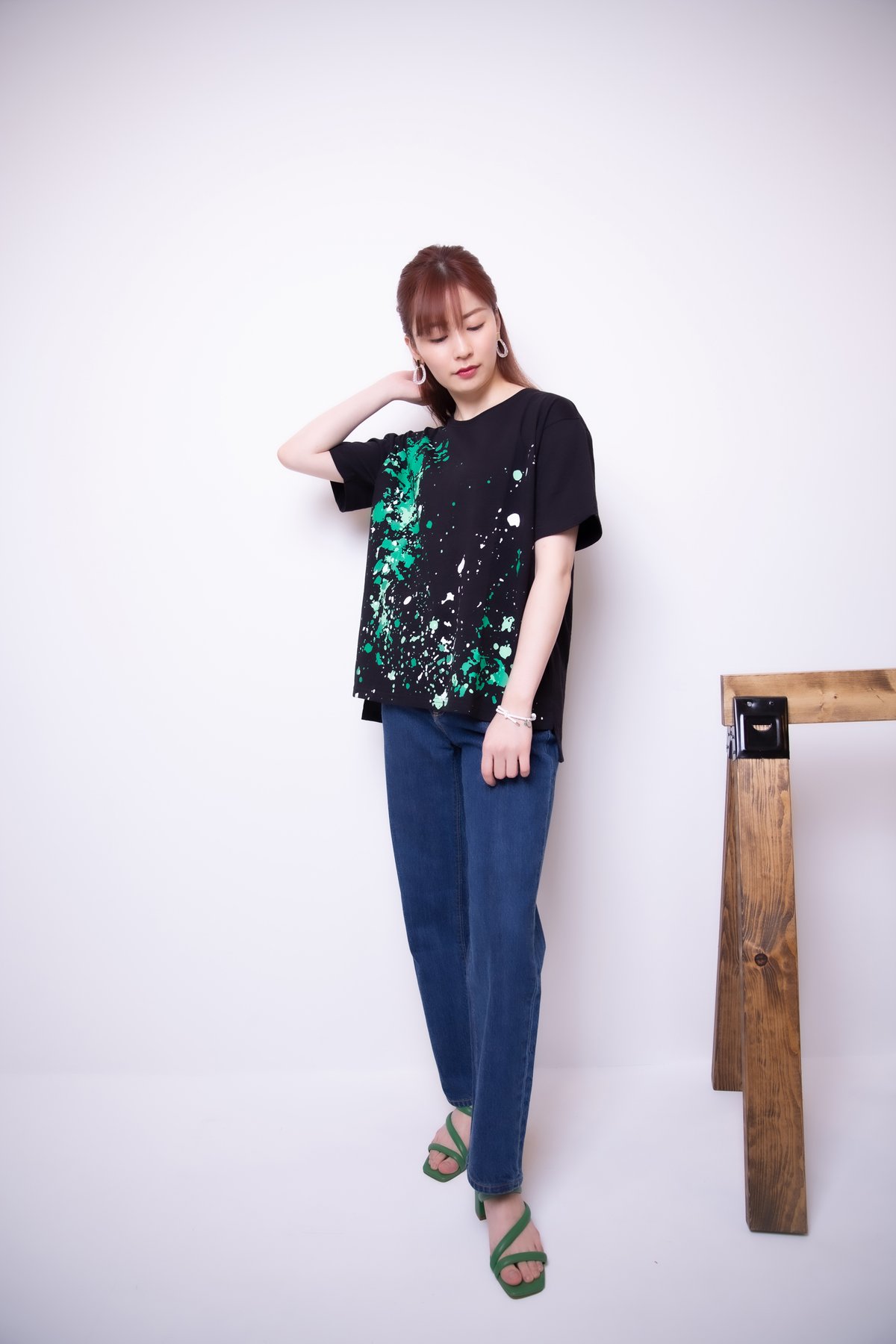 MIDORI Overlapping shirt BLK 白井悠介 Overlapping shirt BLK | MIDORI mirthful dozenth