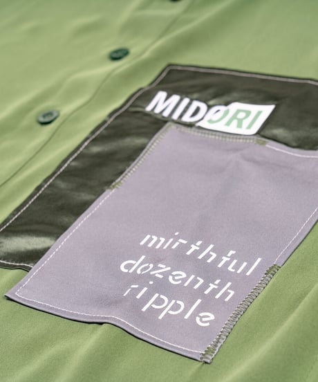 【限定600着】Overlapping shirt GRN
