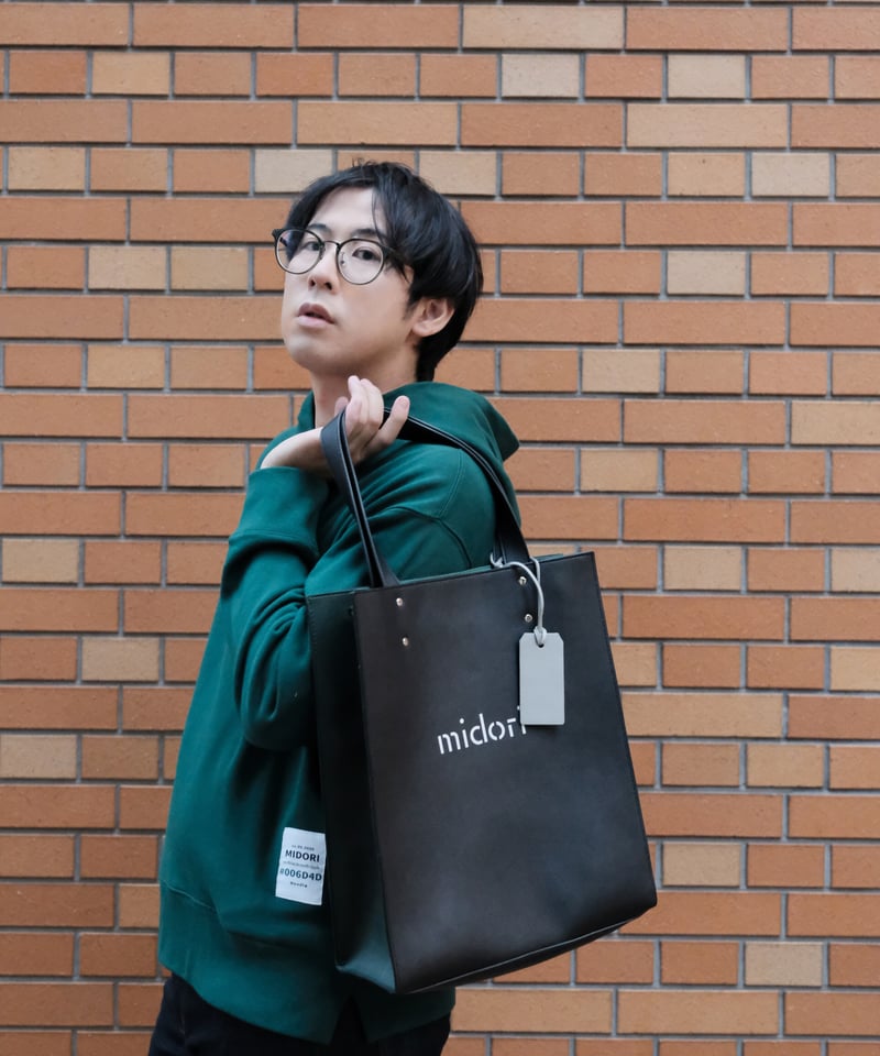 Inmost green tote bag BLK | MIDORI mirthful doz 