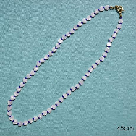 ハートシェルネックレス45cm