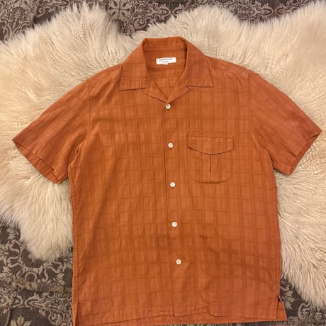 【 80s “D'URBAN” open collar shirt 】