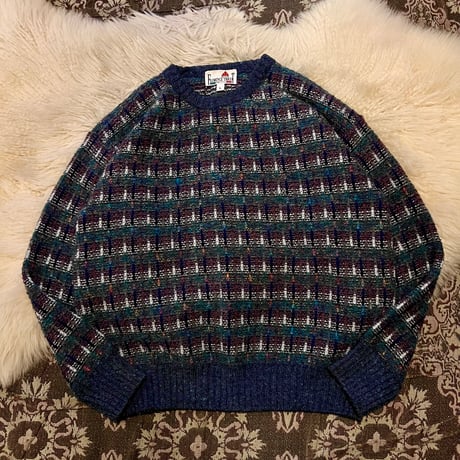 手編みシルクセーター ◉軽ふわ手編みニット◉モヘアショートセーター 茜色(ピンク系