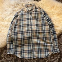 【 90s “ST.JHON'S BAY” checked shirt 】