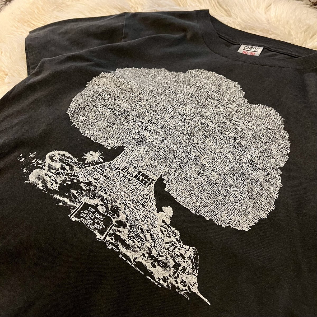 80s～ THE FAMILY TREE OF AMERICAN ROCK Print T
