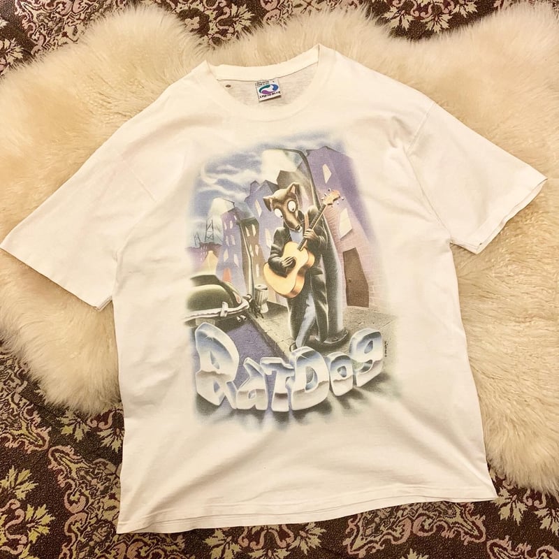 vintage tシャツラグマットドクロ90s