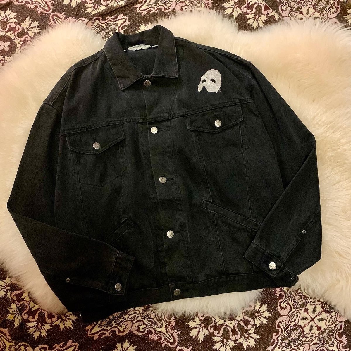 80s “The Phantom Of The OPERA” black denim ja 80s “The Phantom Of The OPERA” black denim ja
