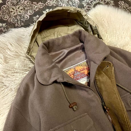 【 alpaca mix wool design half coat 】
