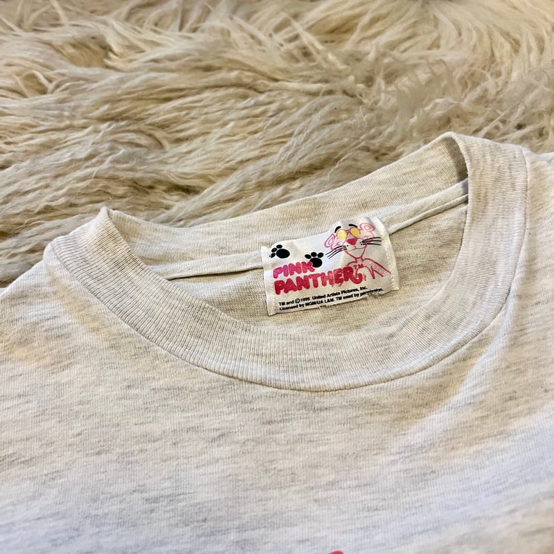 90s “PINK PANTHER” print t-shirt 】 | Skeleton