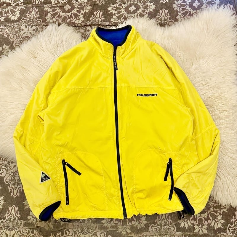 90s “POLO SPORT” fleece & nylon reversible ja