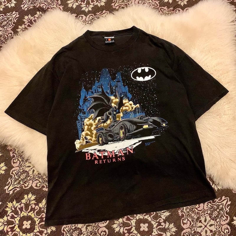 90s “BATMAN RETURNS” print T-shirt 】 | Skelet