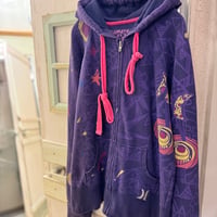 【 “Hurley” graphic zip up hoodie 】