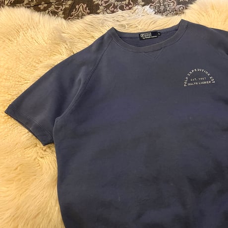 【 90s “Polo by Ralph Lauren” short sleeve sweat shirt 】