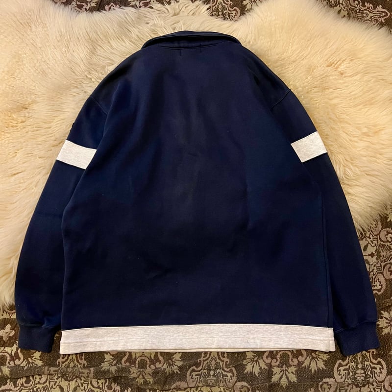 Sergio Tacchini” half zip sweat 】 | Skeleton