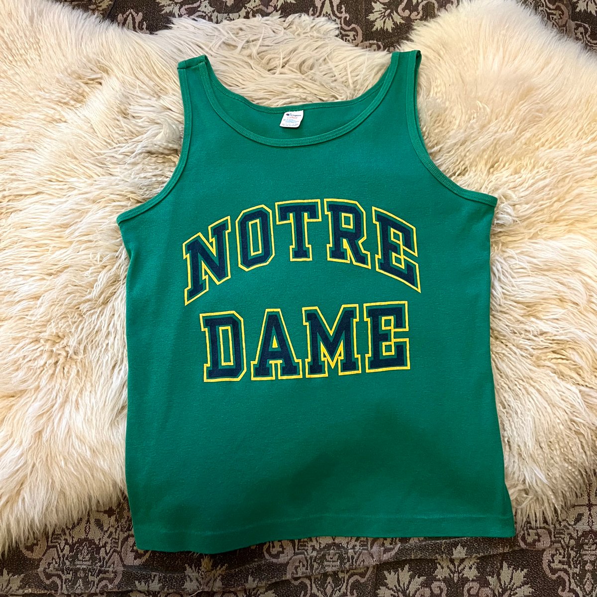 80s~ “Champion” Notre Dame tanktop 】 | Skelet