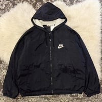 【 90s “NIKE”  nylon hooded jacket 】
