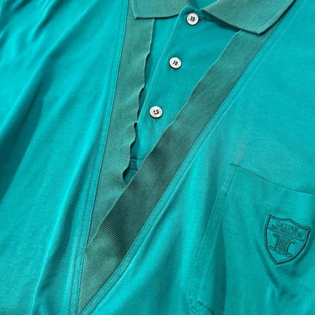 【 90s “OLD CELINE” cotton design polo shirt 】