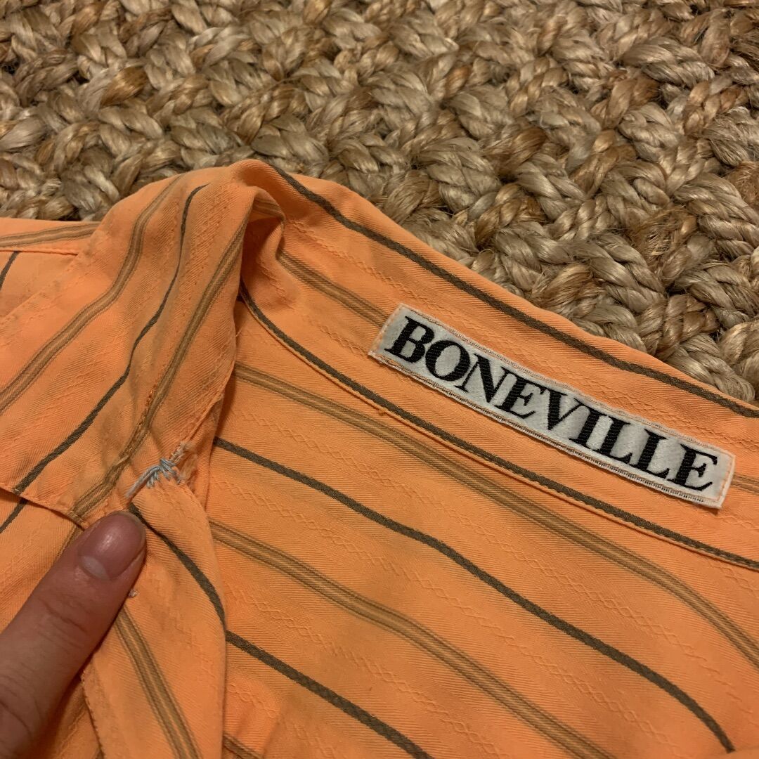 BONEVILLE” stripe s/s shirt 】 | Skeleton Lamp