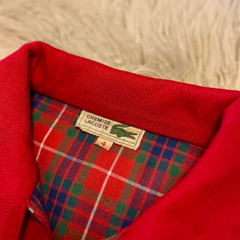Lacoste 80s 90s IZOD ハリントンジャケットワインレッド 80s~ “LACOSTE” harrington jacket 】 | Skeleton