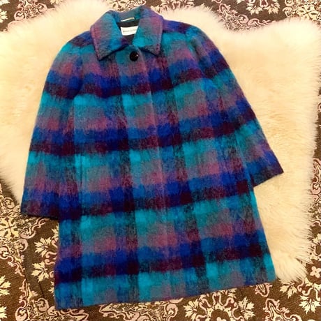 【 mohair blend wool coat 】