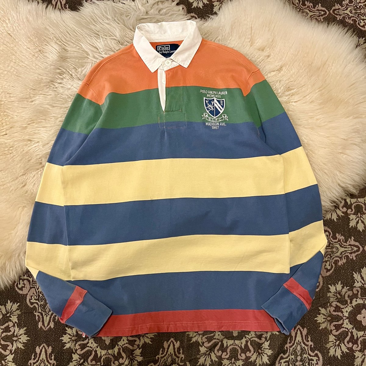 90s “polo by Ralph Lauren ”rugby shirt 】 | Sk...