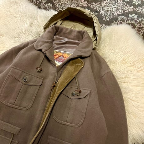 【 alpaca mix wool design half coat 】