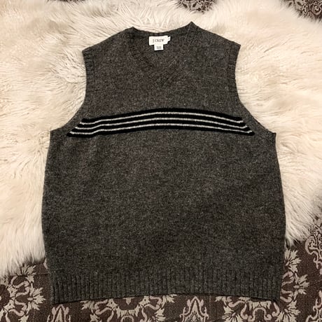 【 90s~ “J.CREW” knit vest 】