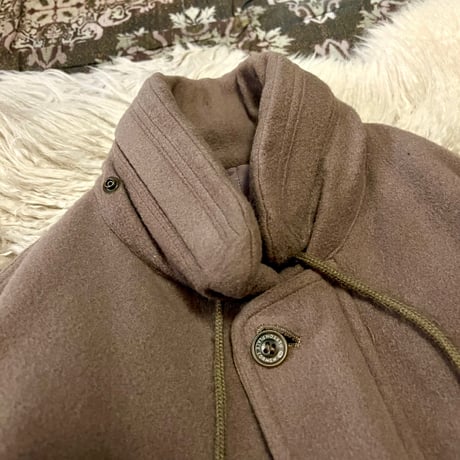 【 alpaca mix wool design half coat 】