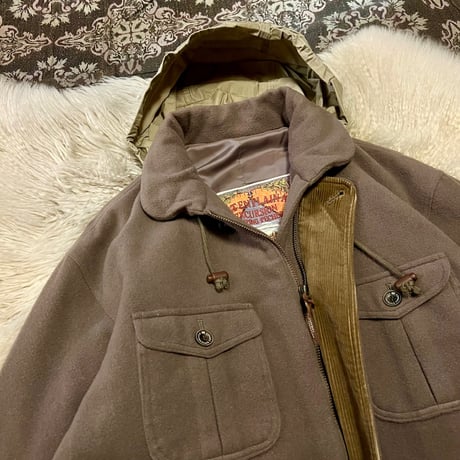 【 alpaca mix wool design half coat 】