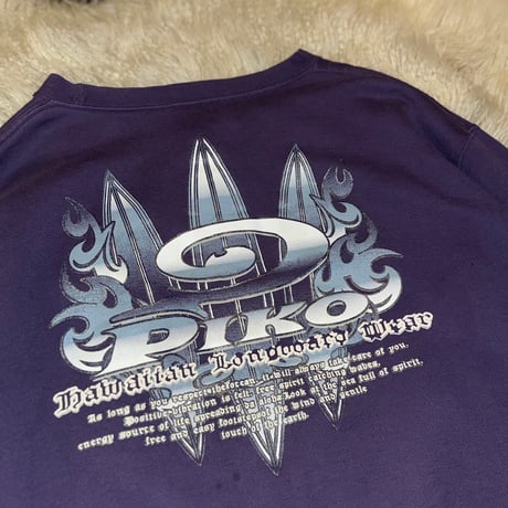 【 90s~ “PIKO” kirakira sweat shirt 】