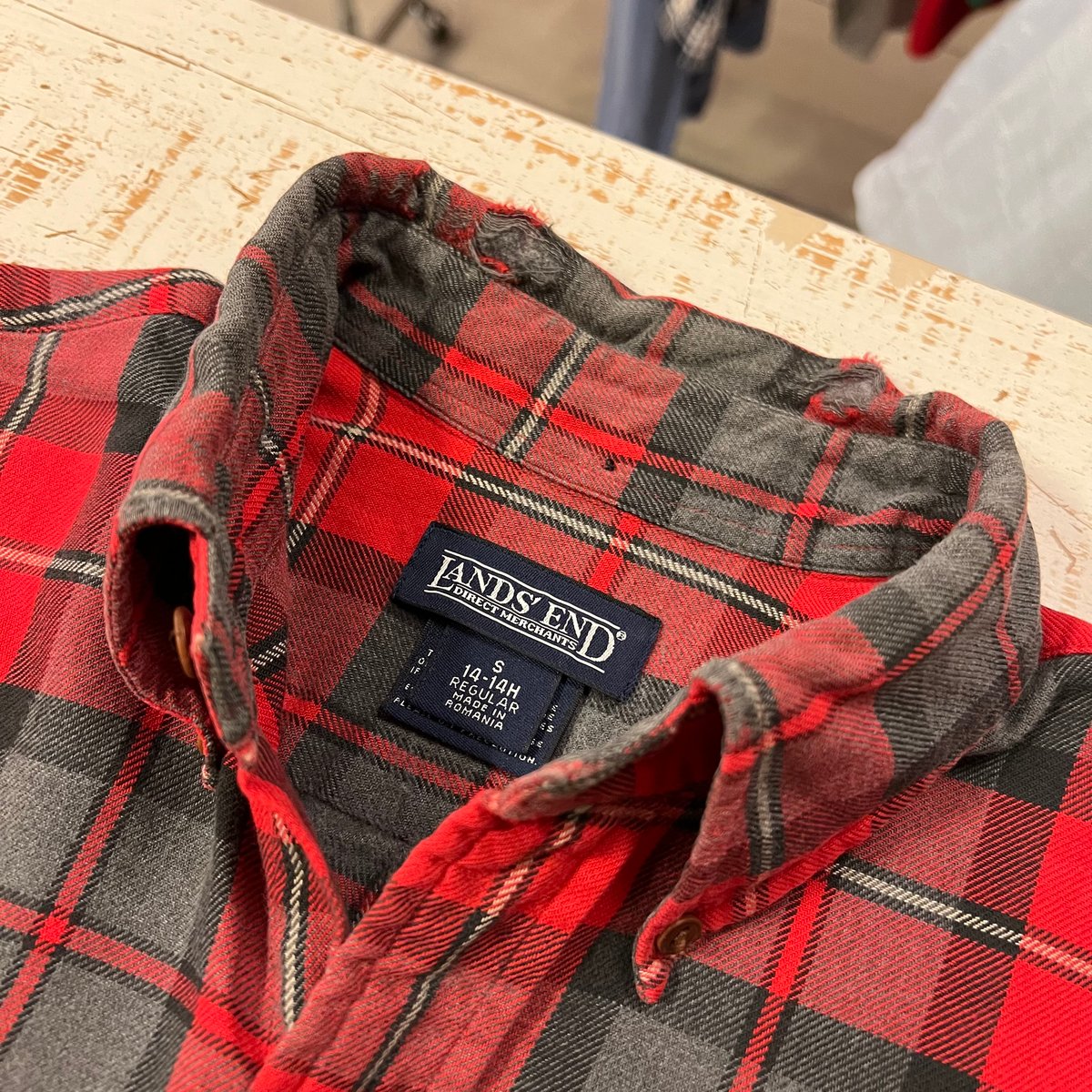 90s~00s lands end チェック柄　ダウンベスト LANDS'END GOOSE DOWN VEST オールド ランズエンド ダウンベスト
