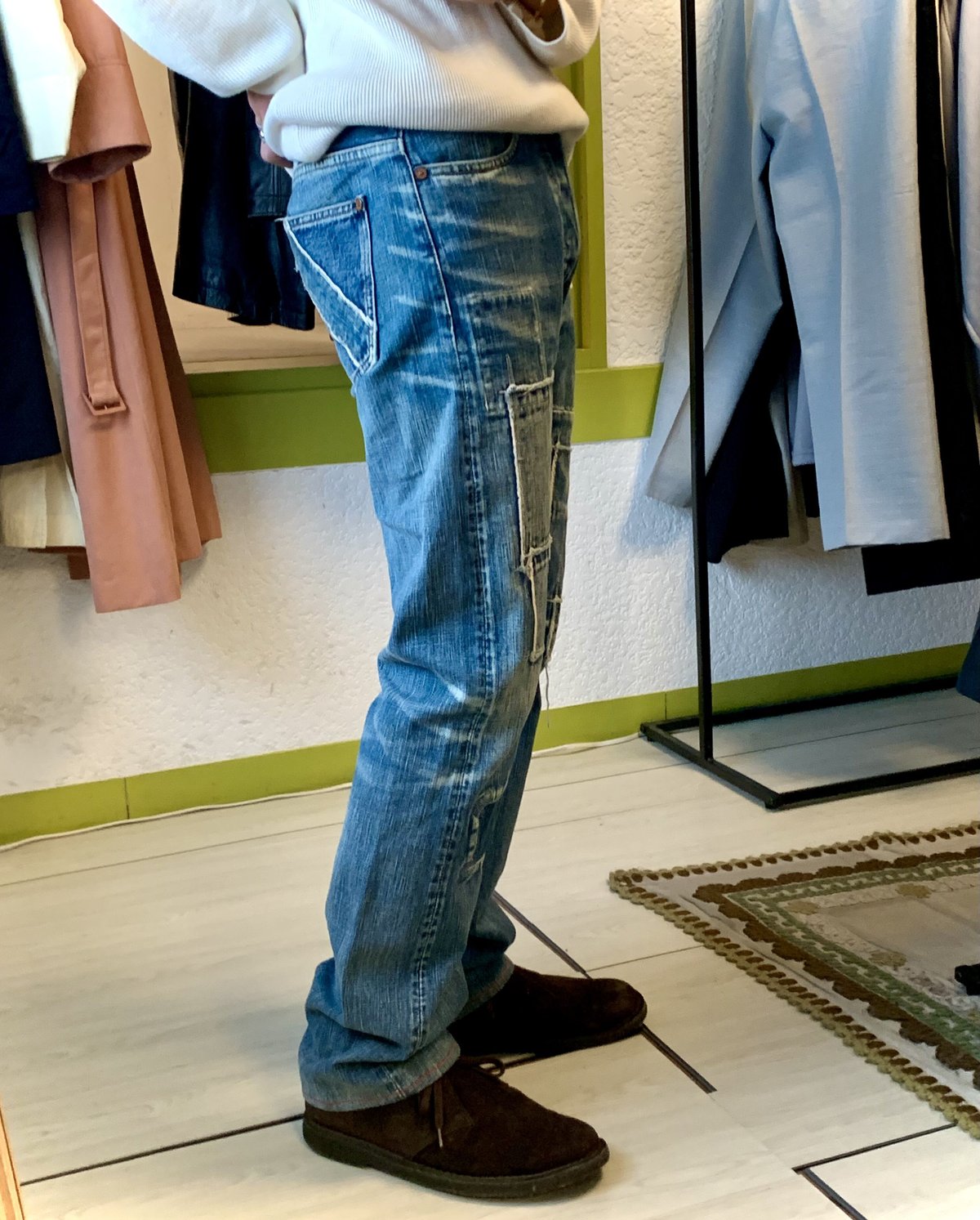 Paul Smith” RED EAR denim pants 】 | Skeleton