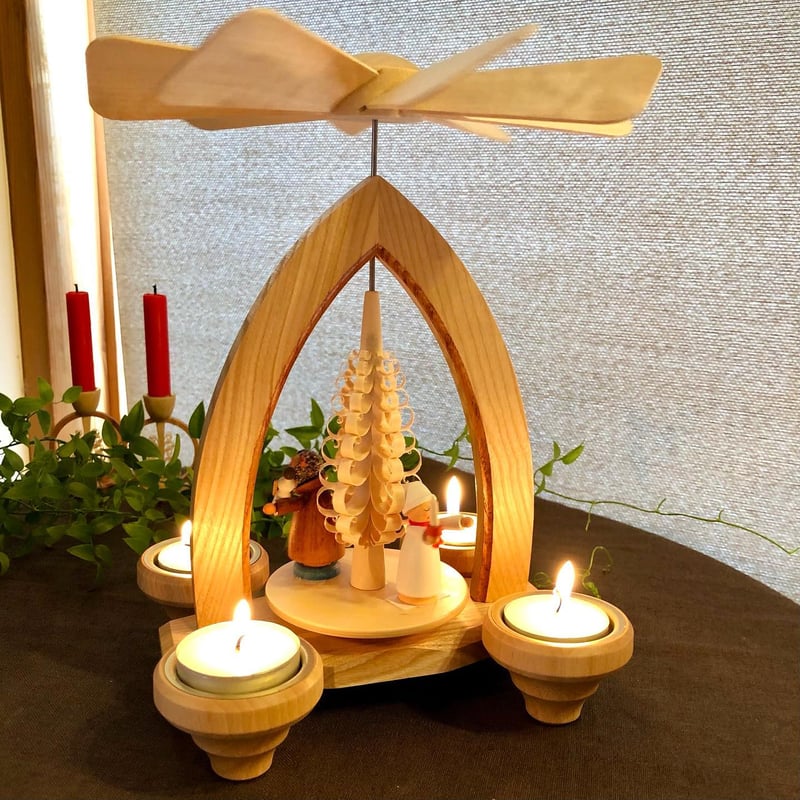 ザイフェンドイツシュパンバウムキャンドルピラミッドクリスマス